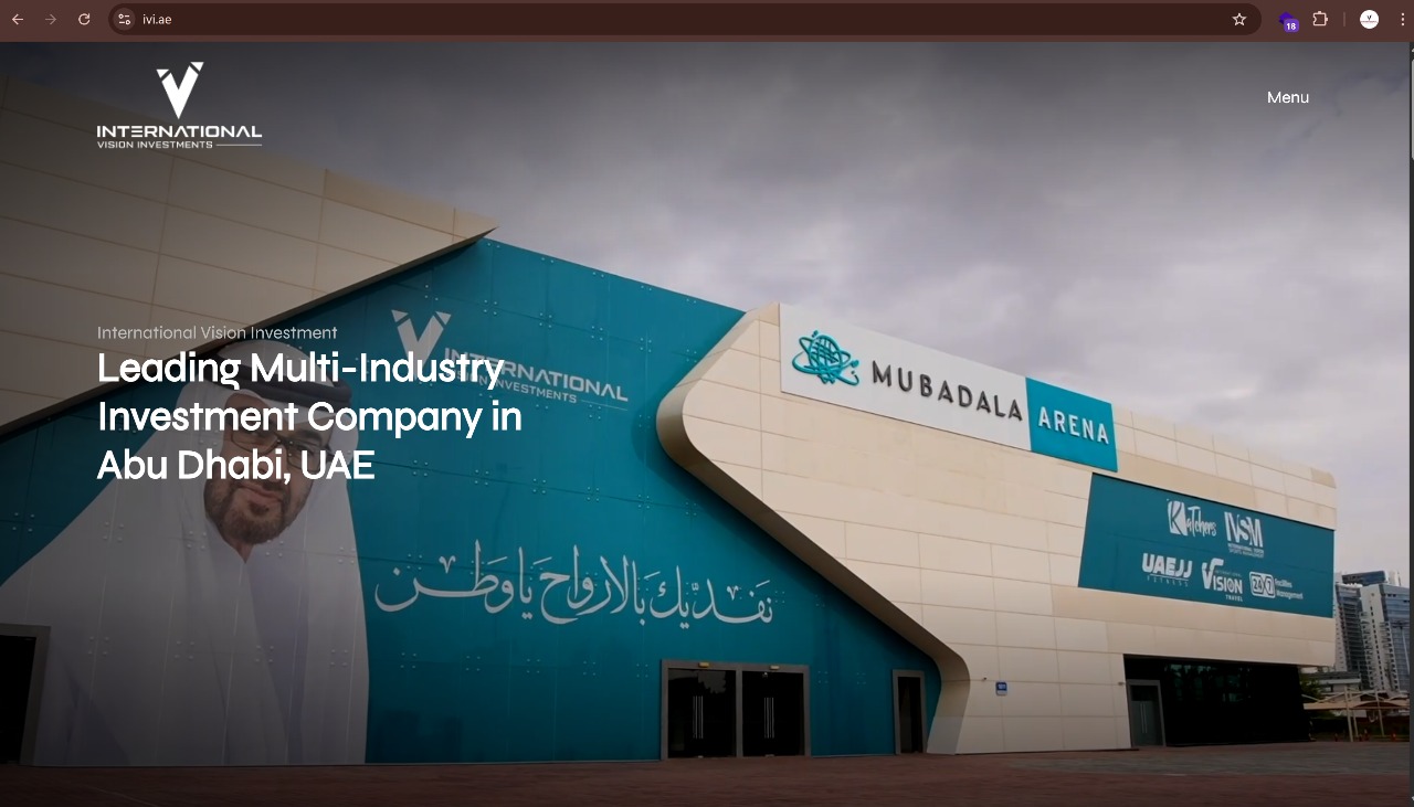 International Vision Investments - Modern custom website with custom design and functionality